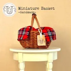 #02MR ミニチュアバスケット　バッグ　ブライス＊リカちゃん＊アイシードール