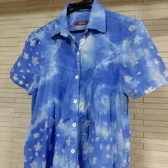 gouk 桜　半袖シャツワンピースのサムネイル