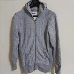 Champion リバースウィーブ ジップパーカー 霜降 金Wジップ M