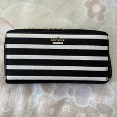 kate spade ストライプ 長財布