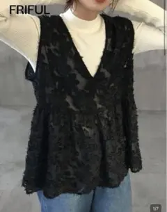 未使用　ノースリーブ　ベスト　ジレ　チュニックのサムネイル