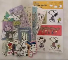 【新品】スヌーピー、ムーミン　ステッカー　シール　まとめ売り