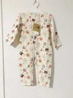 新品 ベビー アンパンマン ロンパース カバーオール 裏起毛 90
