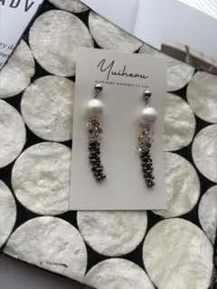 淡水パールのロングピアス　2点以上でお値引きあり