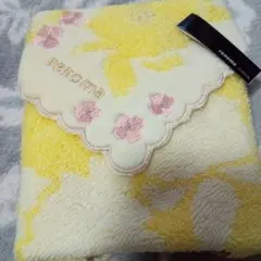 renoma 花柄 ハンカチ イエロー