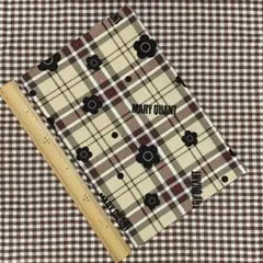 MARY QUANT マリークヮント 生地 ハギレ タータンチェック　ベージュ