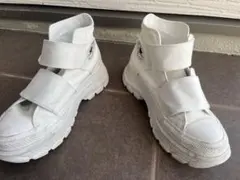 CONVERSE ホワイト ハイカット トラックウェーブ