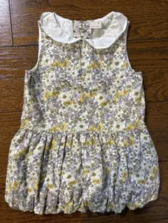 petit main フラワープリント ノースリーブワンピース 90cm