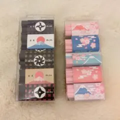 消しゴム10個セット 和柄