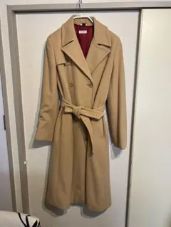 MAX&Co.ベージュ ダブルブレスト ロングコート