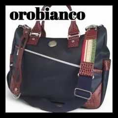 Orobianco オロビアンコ ボストンバッグ クロコ型押し 大容量 - メルカリ