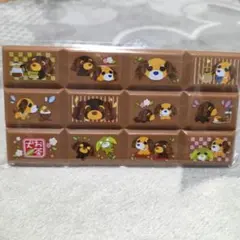 お茶犬 チョコブロックシール