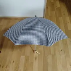 チェック柄 折りたたみ傘　ホック取れてます！