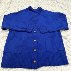 Honeysuckle Rose 青 カーディガン Mサイズ