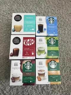 ドルチェグスト カプセル6種6箱セット（スタバ4箱）YouTube人気の種類のみ