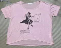 abc une face 半袖 Tシャツ ピンク Mサイズのサムネイル