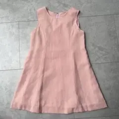 120A ノースリーブ ピンクワンピース