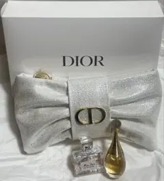 Dior 店舗限定リボン付ポーチミニ香水 セット ホリデー限定ショッパー付