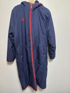 arena フード付きベンチコート 青・黒 楽天市場】アリーナ ベンチコートの通販