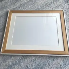 木目調額縁　内枠付