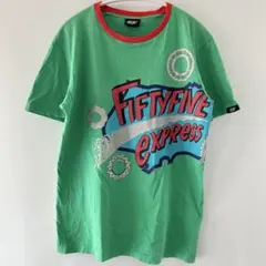 55DSL DIESEL ビッグプリントTシャツ グリーン Y2K アーカイブのサムネイル