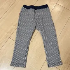 デビロック　裏シャギープリントストレッチパンツ　サイズ90 ネイビーストライプ