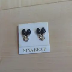 NINA RICCI 羽根モチーフ イヤリング