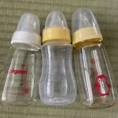 【美品】pigeon & チュチュベビー　哺乳瓶3本セットのサムネイル