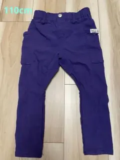 【美品】　BREEZE 紫　ストレッチ長ズボン　110cm