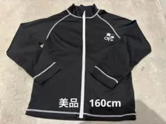 OP ブラック ラッシュガード　160 オーシャンパシフィック