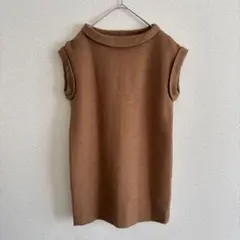 ミニマムミニマム チュニック丈 ノースリーブ ワンピース Ｓ ミニワンピ ニット