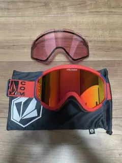 VOLCOM スノーボードゴーグル AF ATTUNGA CRIMSON/C 赤