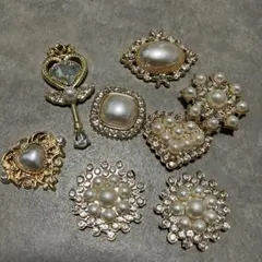 【未使用】ハンドメイド　デコレーションパーツ8個セット