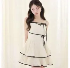 Mme eme シアーデコルテメッシュレースミニワンピース Mme eme シアーデコルテメッシュレースミニワンピース - メルカリ
