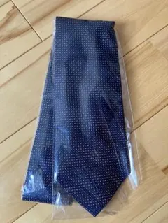 BURBERRY ネイビー ドットネクタイ 大剣幅約9㎝