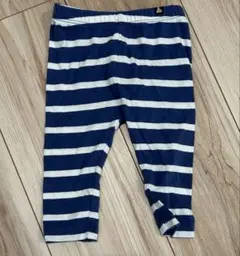 GAP パンツ　0-3month ネイビーとホワイトのストライプパンツ