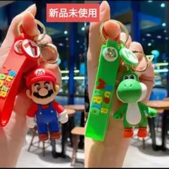 マリオ ヨッシー マスコットキーホルダーセット 新品未使用