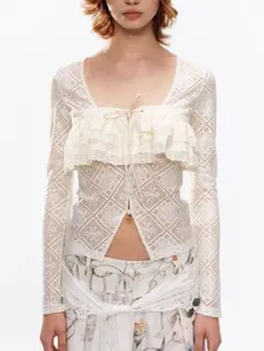 yoliヨリsimple frill blouse シンプルフリルブラウス yoliヨリsimple frill blouse シンプルフリルブラウス - メルカリ