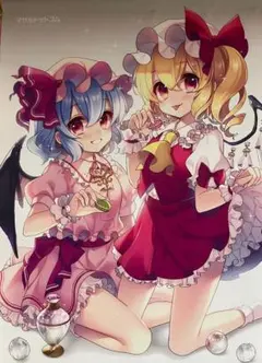 東方Project レミリア フランドール フィギュア タペストリー セット Amazon.co.jp: 東方LostWord B2タペストリー 4 レミリア
