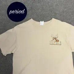 P2039 DELTA 00s アニマル　バックプリント　Tシャツ 古着