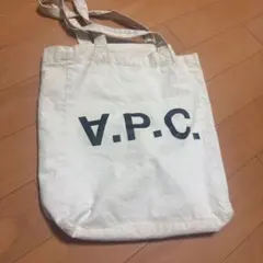 A.P.C. ロゴ トートバッグ ホワイト