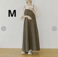 しまむら　choco キャミソールワンピース　M ブラウン