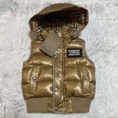 BURBERRY ゴールド ダウンベスト