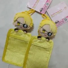 新品　カラフルピーチ ぬいぐるみパスケース たっつん　セット
