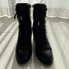 JIMMY CHOO レースアップ ブーティ ブラックのサムネイル