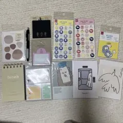 文房具セット　シール　付箋　ポストカード　メモ用紙