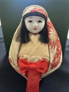 【希少】木目込み人形 能面 翁 縁起物 置物 金襴 伝統工芸 飾り人形