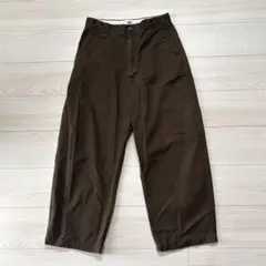 UNIQLO U ユニクロ　ワイドフィットチノパン　W73 ダークブラウン