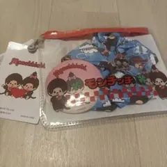 monchhichi モンチッチ ポーチ シュシュ ミラー シール 4点セット