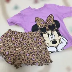 baby dollミニーマウスのシャツとズボンセット